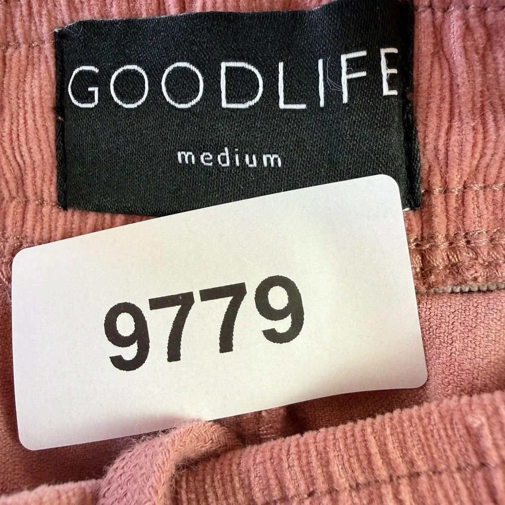 Goodlife Corduroy Shorts Pink Elastic Waist Drawstring Size M‎ 6